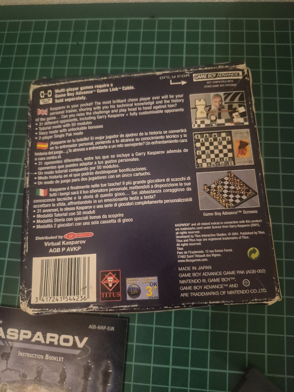 Nintendo Spiele: Virtual Kasparov Game Boy Advance - Boxed, with Manuals! – Gebraucht aus Meyrin von Retro-GZ 7