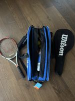 Wilson Tennis Schläger, Tasche Slazenger