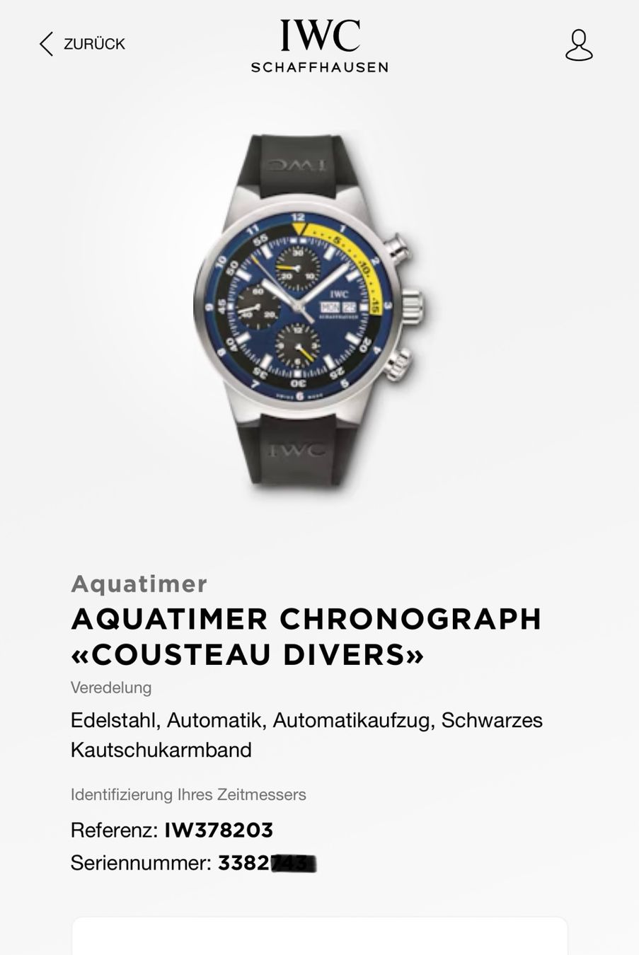IWC Orologi: IWC Aquatimer Chronograph Cousteau Divers Calypso Edition – Usato da Birsfelden venduto da Mynos 5