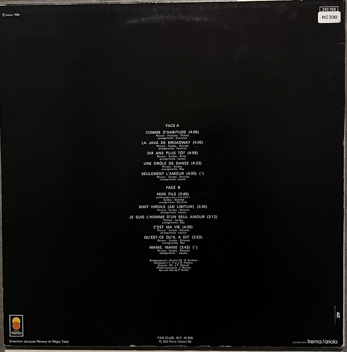 Dischi in vinile: MICHEL SARDOU - 1977 REEDITION ORIGINALE - 33 Tours – Usato da Bussigny venduto da vinyl-pas-cher 2