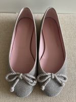 Ballerinas Pretty Ballerinas silber Glitzer guter Zustand