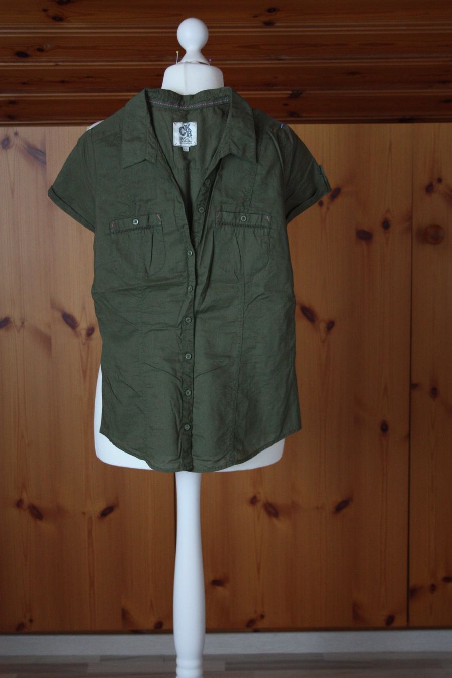 Camicette: Bluse CLOCK HOUS olivgrün Gr. L – Usato da Flüelen venduto da Diversicum-Textil