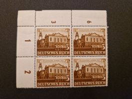 Deutsches Reich Viererblock Briefmarken postfrisch