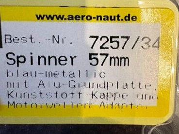Modellismo RC: RC-Spinner 57mm orange-metallic – Nuovo e nell'imballaggio originale da Würenlingen venduto da Delfinli1 1