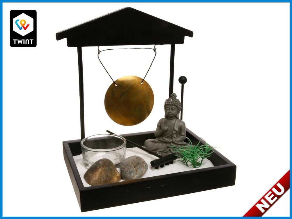 Miniatur Zen Garten Set mit Buddha Figur und Klangschale Kaufen auf