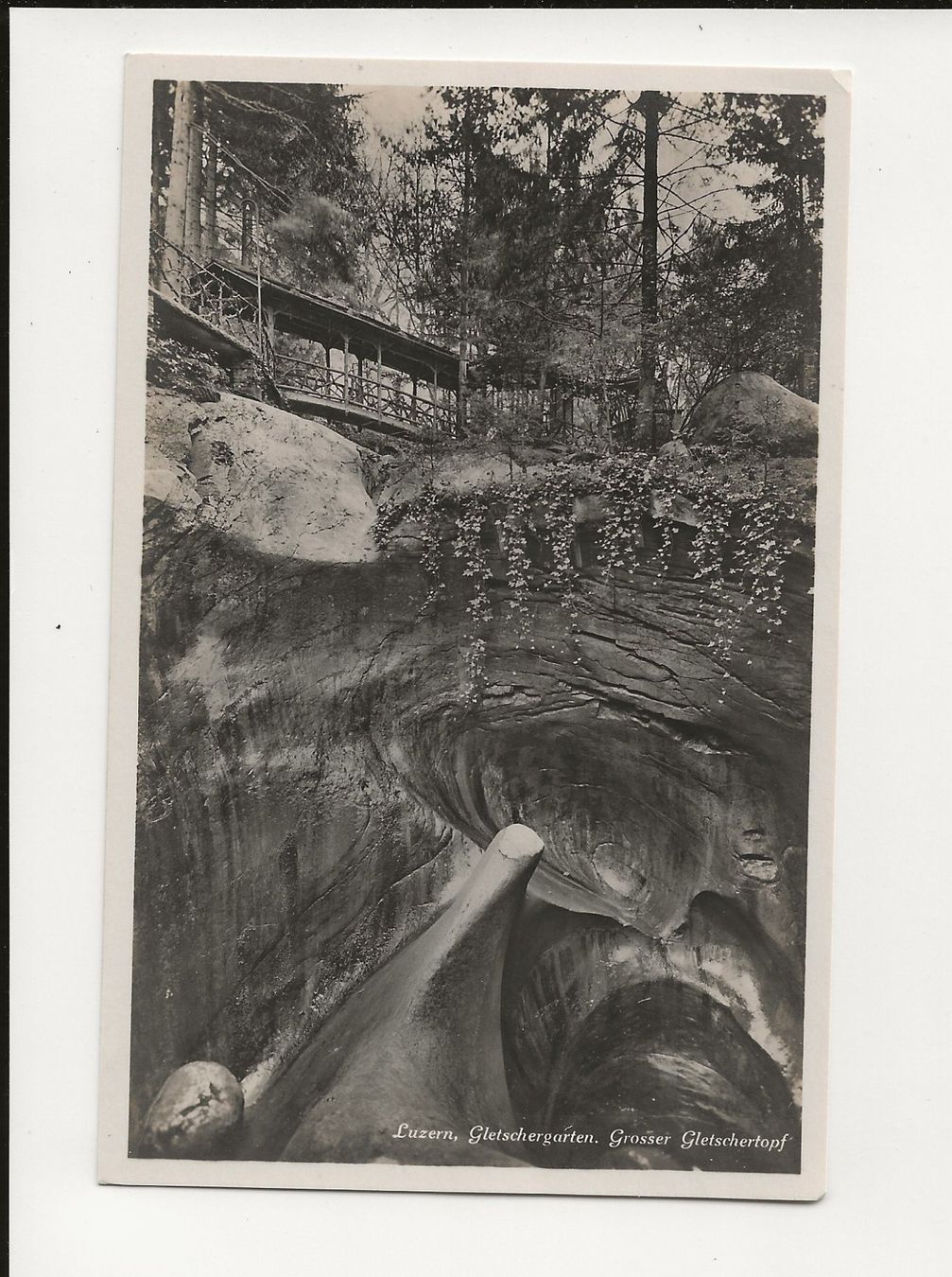 Cartoline postali: AK ca.1925  Luzern Gletschergarten – Usato da Greifensee venduto da 315WDO