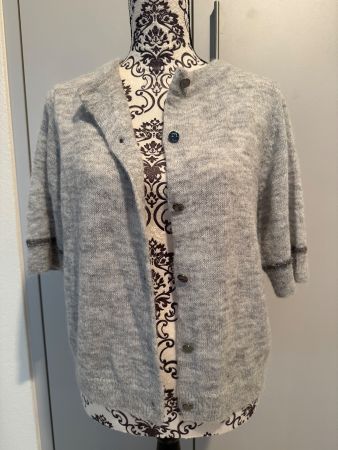 Strickjacke S.Oliver Gr. 38 grau meliert - NEU