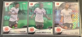 3x Topps Chrome 22/23 Frankfurt Lot Numbered
