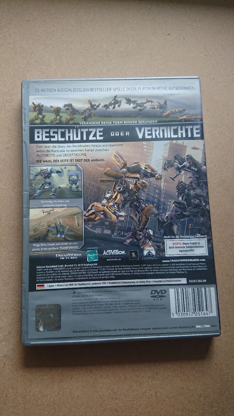 Spiele: Transformers The Game PS2 -  – Gebraucht aus Chur von FreakofRarity 1