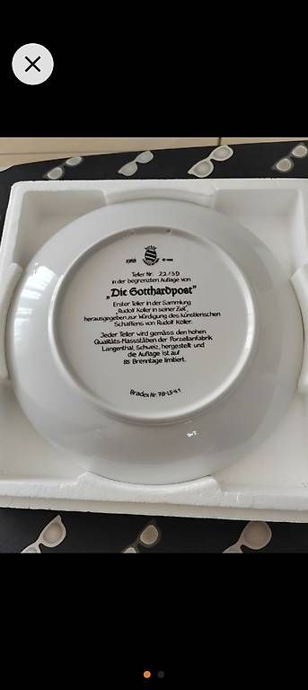 Piatti: Limitierte Edition: Zierteller "Gotthardpost" von 1988! – Usato da Weinfelden venduto da pha_5hg2 1