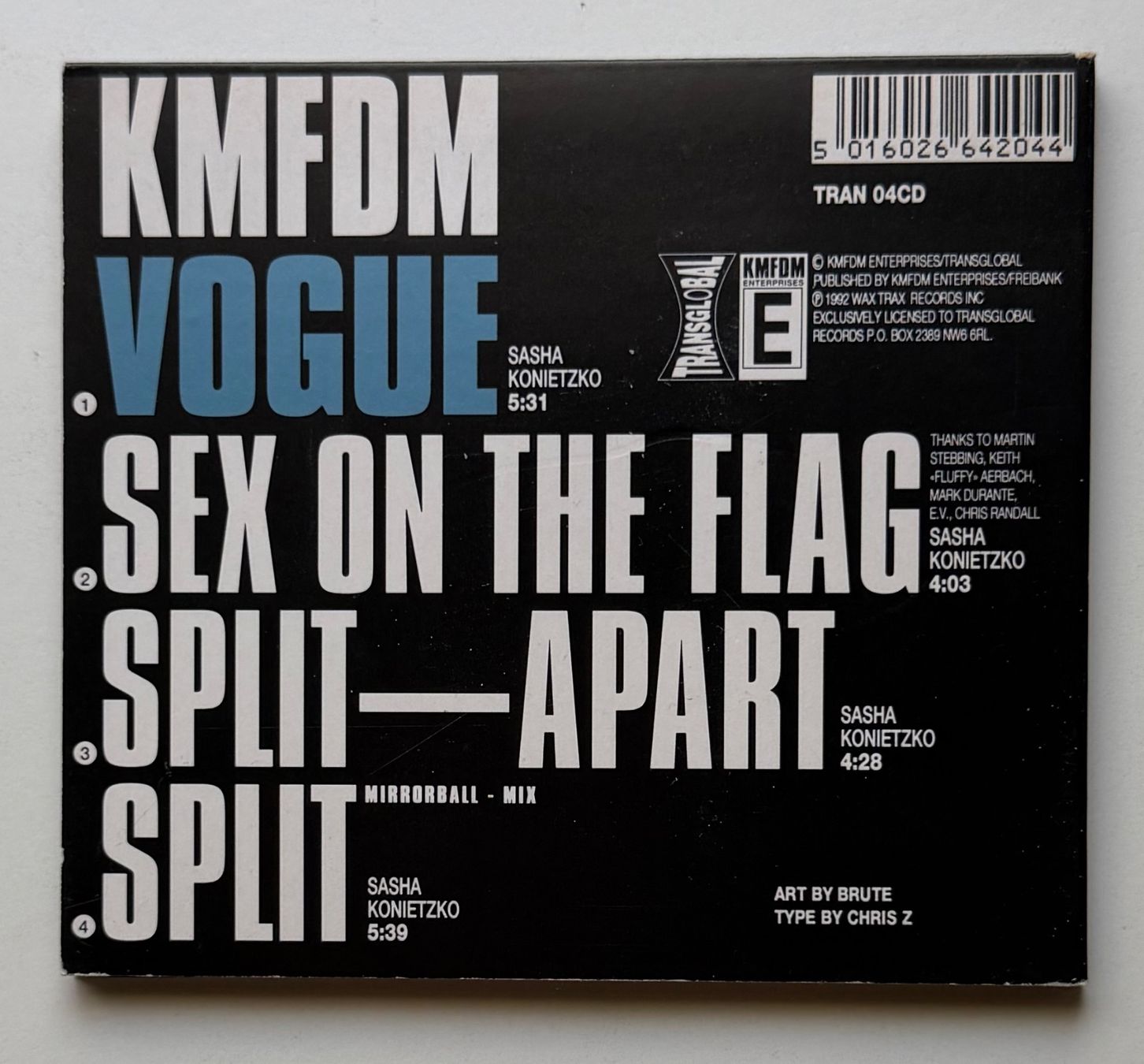 CD: KMFDM / Vogue (Maxi Single) – Usato da Näfels venduto da rottabi 1