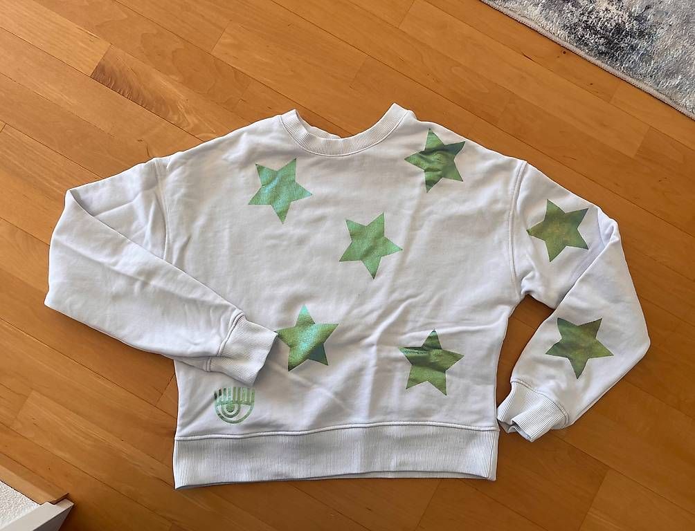 Pullover & Sweatshirts: Chiara Ferragni Sweatshirt weiss, Gr S – Gebraucht aus Züberwangen von biene_83