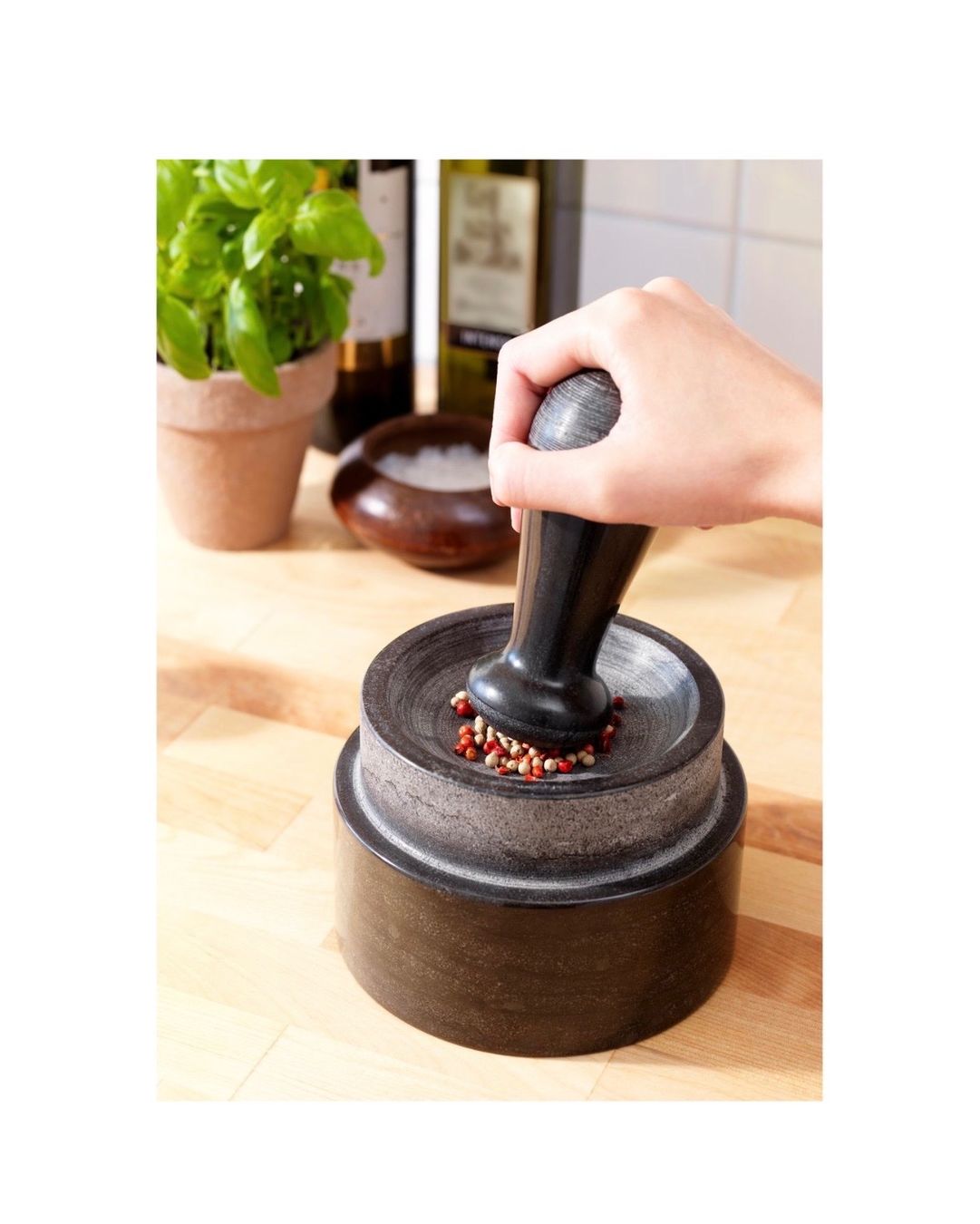 Autres pour cuisiner & mitonner: Mörser mit Stössel, Marmor schwarz – Neuf (Voir description) à Zürich par Kaffimagi 2