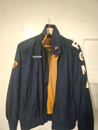 Diadora AS Roma Track Jacket Blue Yellow Size M 2005/2006 