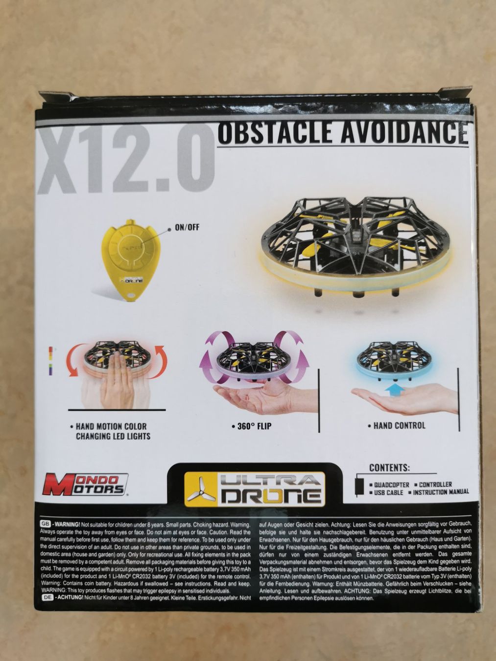Modellismo RC: Mondo Ultra Drone X12.0 Obstacle Avoidance FX-1 – Nuovo e nell'imballaggio originale da Zürich venduto da ms993 2