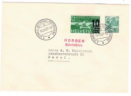Lettre de Horgen BPA A59 pour Basel le 14.VII.37