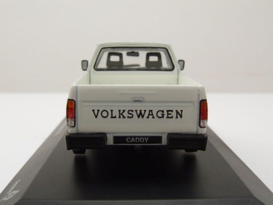 Volkswagen Modellini d'auto: VW Caddy I 14D Pick Up 1978-1992/2007 weiss / schwarz   1:43 – Nuovo e nell'imballaggio originale da Gerlafingen venduto da espero88 4