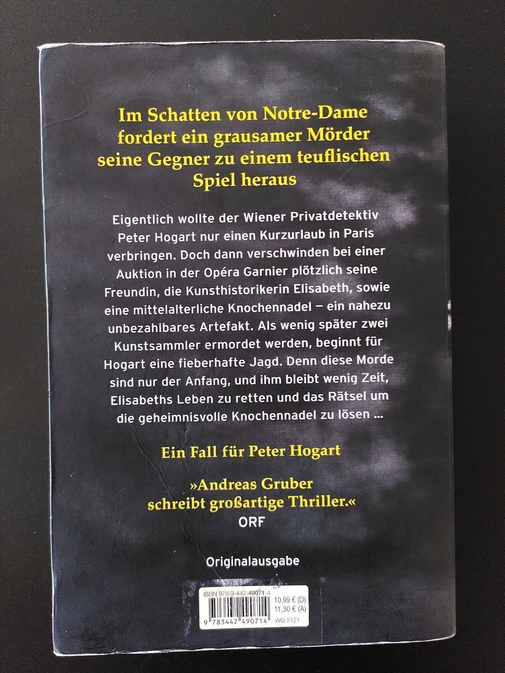 Bücher: Die Knochennadel - Andreas Gruber – Gebraucht aus Biel/Bienne von Linanius 1