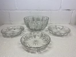 Kristall Glas bowls set of 3 good condition