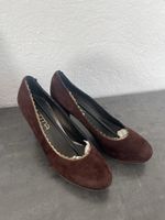 Damen Pumps Wildleder braun Grösse 38 guter Zustand