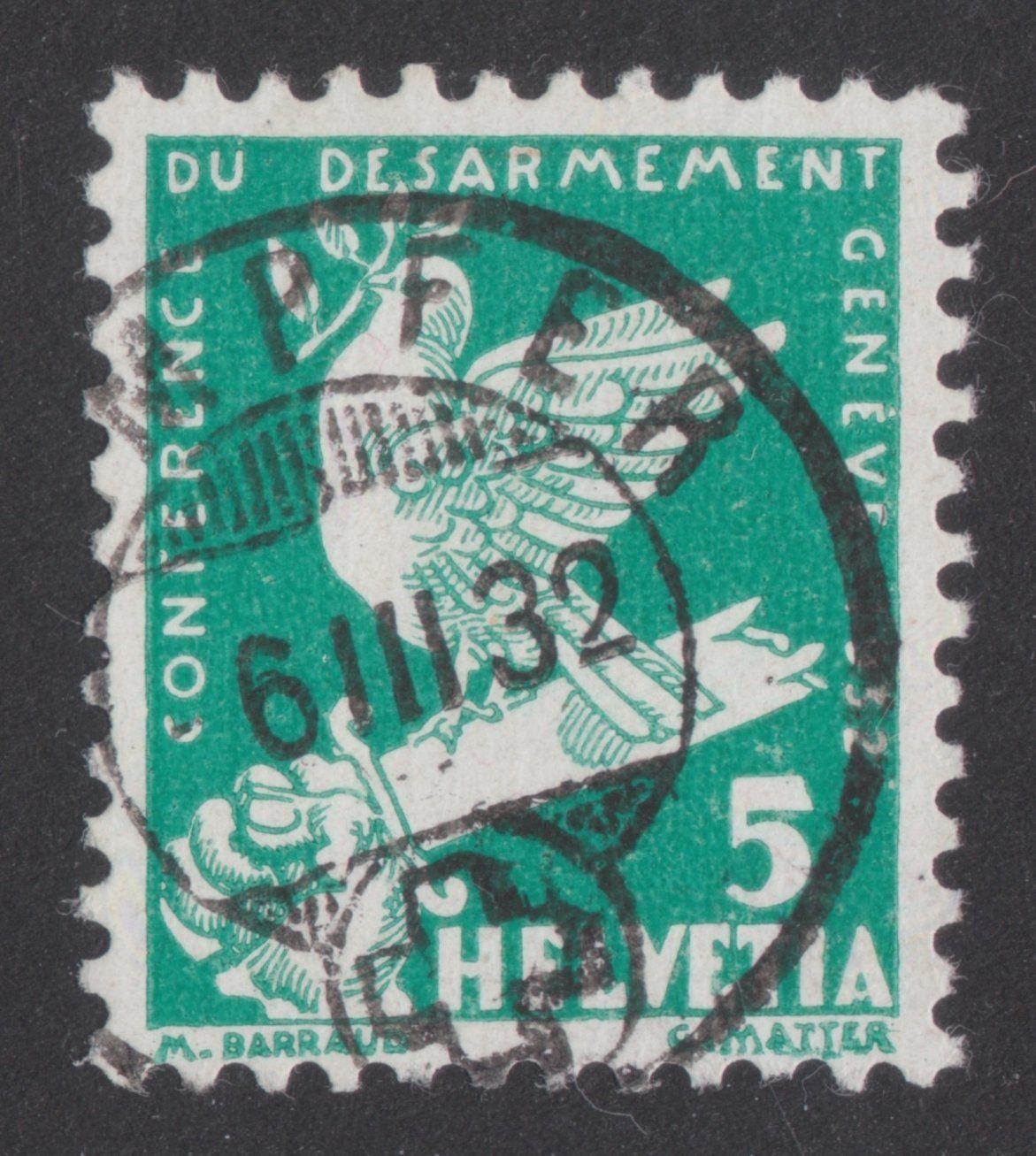 Alle Briefmarken: CAMPFER   -   6.III.32 – Gebraucht aus Kleindöttingen von Laufzeit