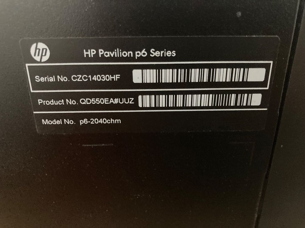 Desktop PC HP Pavillion P6Serie Kaufen auf Ricardo
