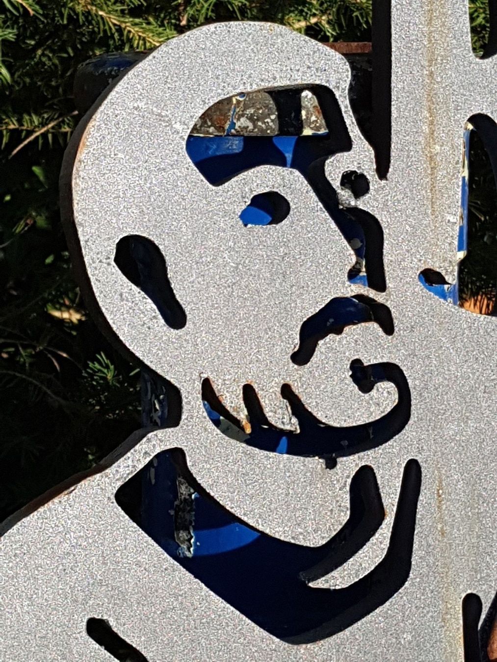 Sculture & Statue: 3 eidgenossen kunstobjekt rütli eisen – Usato da St. Antoni venduto da Mischtle 2