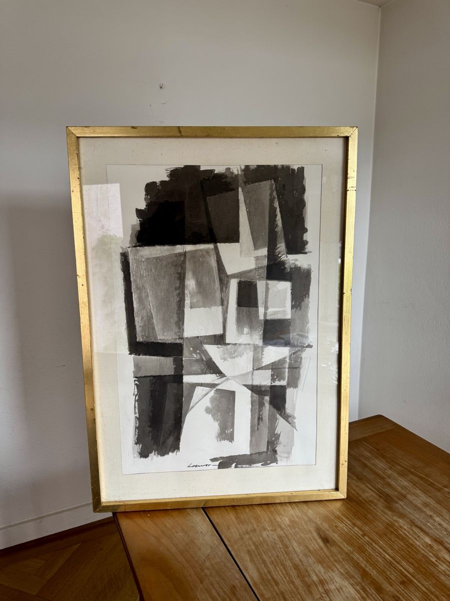 Gemälde: Original CH Claude Loewer Aquarell – Gebraucht aus Meilen von duppa 4