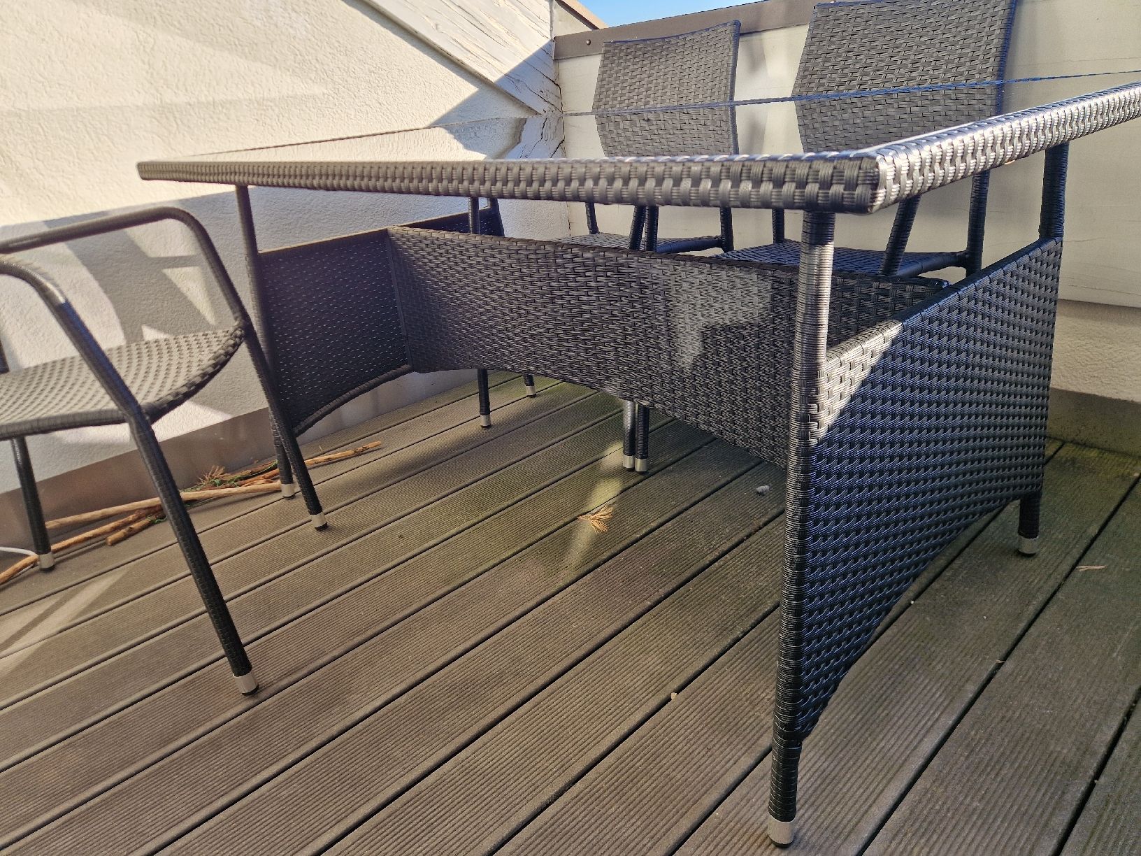 Set di tavolo e panche: Balkon-/Gartentisch inkl. Stühle – Usato da Grüt (Gossau ZH) venduto da cj8126 3