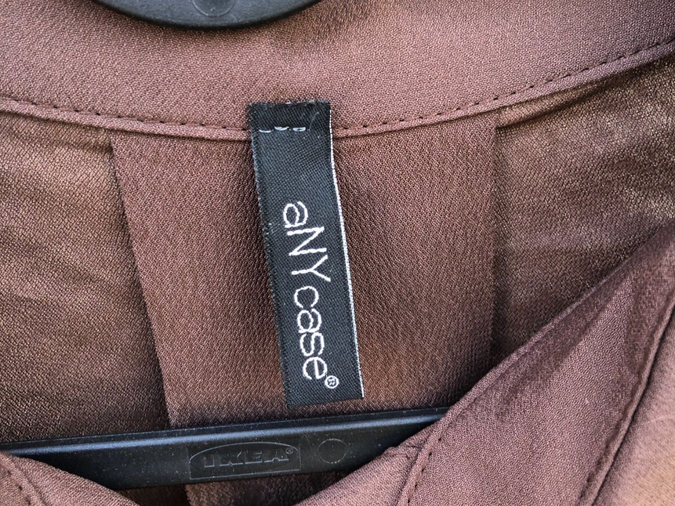Camicette: aNYcase Bluse Langarm Brau – Usato da Wädenswil venduto da Pixie_ 2