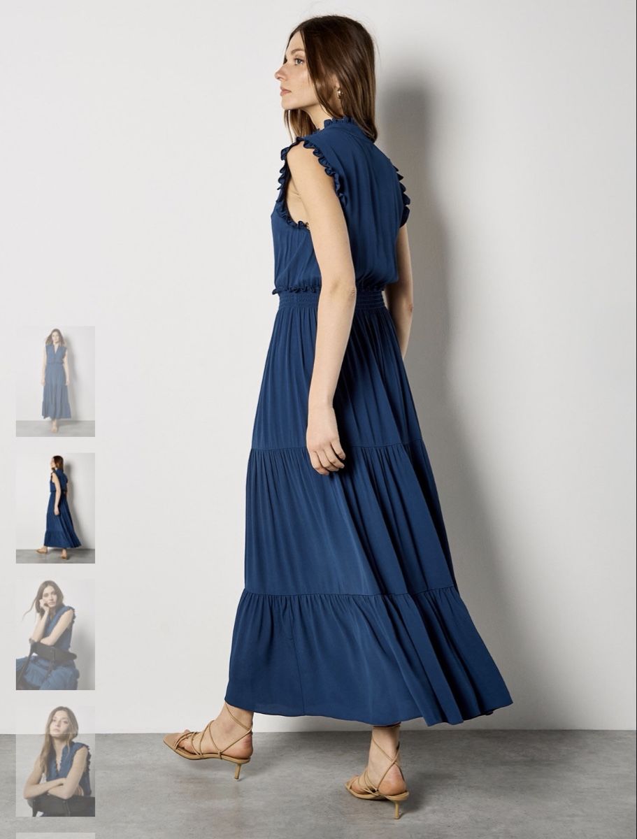 Vestiti: Apricot Viscose Midi Dress – Usato da St.Josefen venduto da lop_lh8d 1