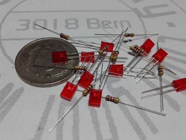 Componenti elettronici: Rechteck-LED 2x5x7mm rot diffus, 25 Stück – Nuovo (secondo la descrizione) da Luzern venduto da Salefactory 2