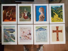 8er Set Kunstblätter – F. Hodler, Giacometti, Pellegrini u.a