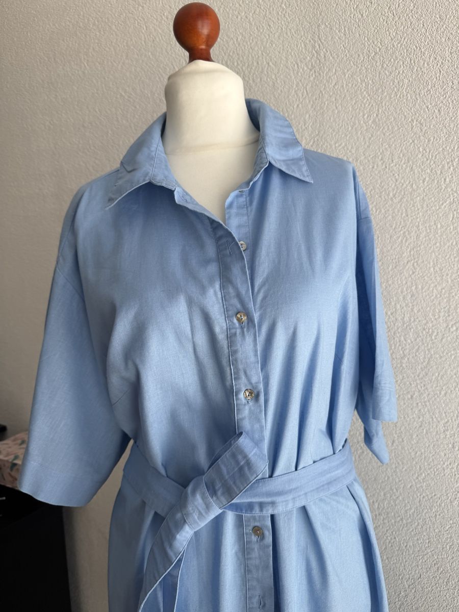 H&M Vestiti: Leinen Blend Kleid hellblau Gr XL – Usato da Baden venduto da Linda46 1