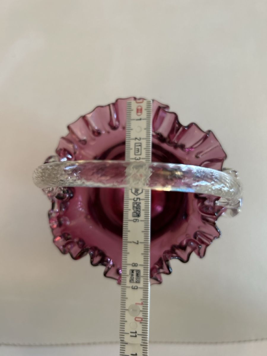 Bicchieri: Antikes Biedermeier Glas-Körbli, Handarbeit – Usato da Düdingen venduto da Reconflo 3