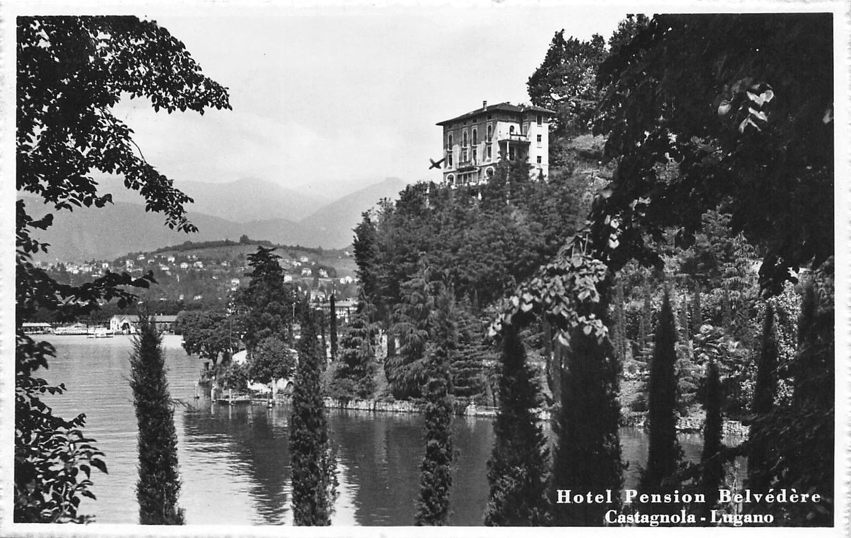 Cartoline postali: Lugano castagnola – Usato da Biasca venduto da Blenio71