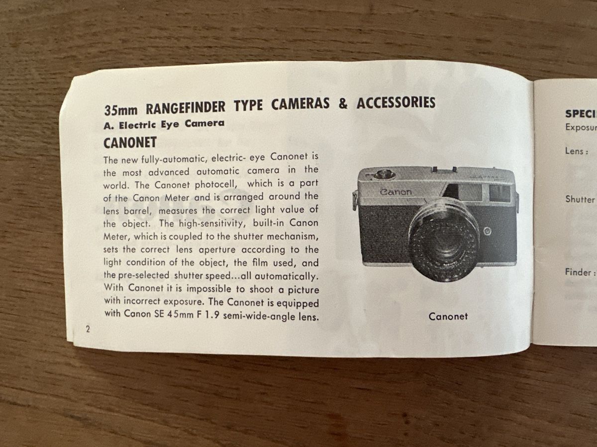Bücher: Canon Products Guide 1970er – Gebraucht aus Frauenfeld von Jose_luis 1