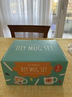 Twiddlers DIY Mug Set mit 4 Tassen und 7 Stiften neu