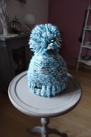 Warme Mütze gestrickt, weich gefüttert, Marke Brekka