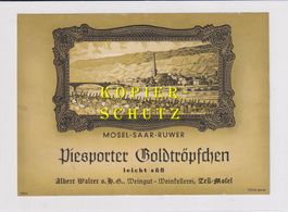 Etikette - Peisporter Goldtröpfchen /bd