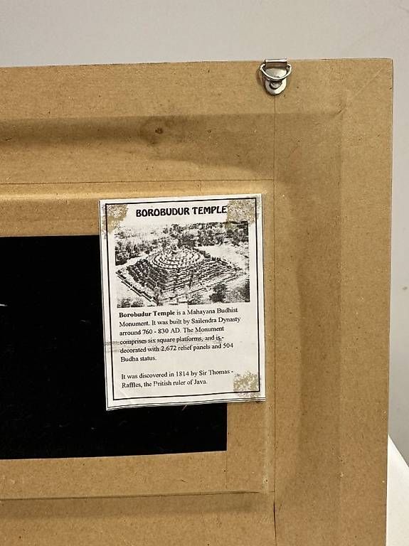 Poster & Bilder: Reliefbild "Borobudur Temple" aus Java, Indonesien 41 x 24 c – Gebraucht aus Obernau von Arche_Noah_Brocki 8
