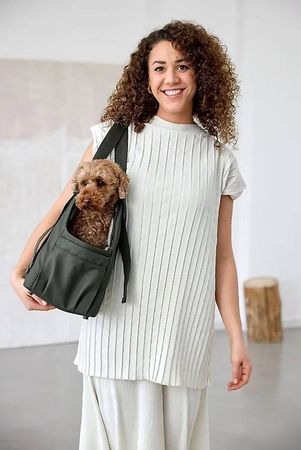 PALOPA Hundetragetasche Weda Dark Olive - ungebraucht