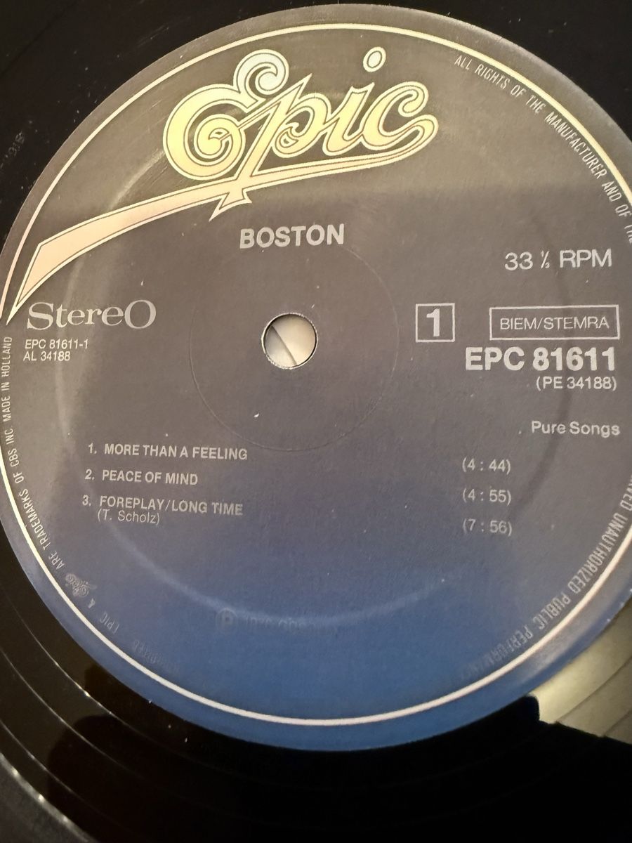 Dischi in vinile: Boston LP, 1976, Schallplatte Vinyl – Usato da Goldach venduto da Messerguru 5