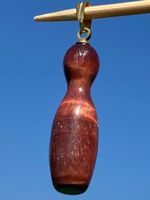 Schmuckanhänger Tigerauge rot Kegel echter Stein Bead  NEU