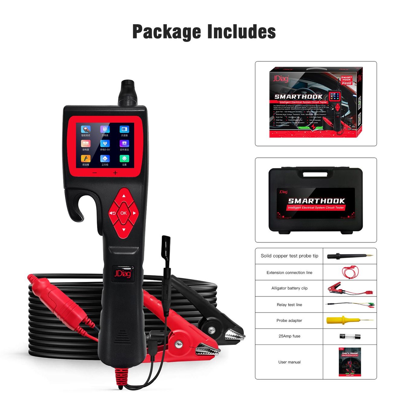 Misurare: JDiag P200 SMART HAKEN Circuit Tester – Nuovo e nell'imballaggio originale da Malans GR venduto da BUYBEST-Schweiz 6