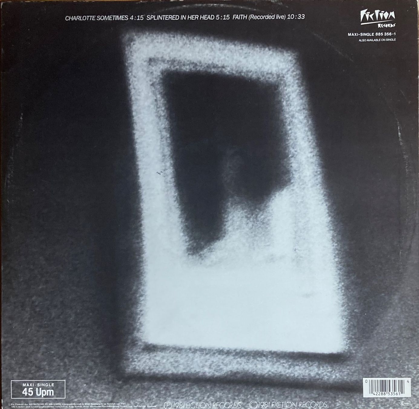 Dischi in vinile: THE CURE - CHARLOTTE SOMETIMES – Usato da Poliez-Pittet venduto da Newtown-Records 1