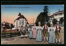 Appenzellerland, Gesellschaft in Tracht