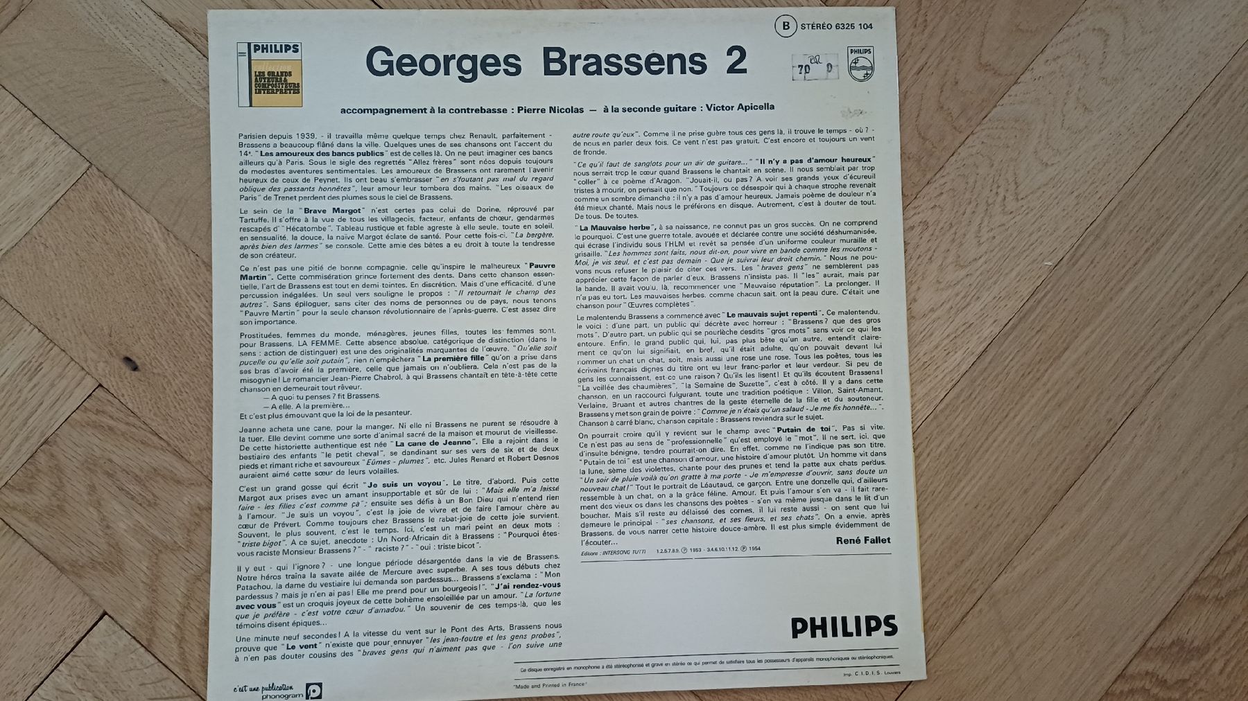 Vinyles: LP Georges Brassens II  – D'occasion à Genève par njia 1