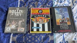 Rolling Stones, 3 DVD's, Circus Rock, Midnight Rambler, Brid