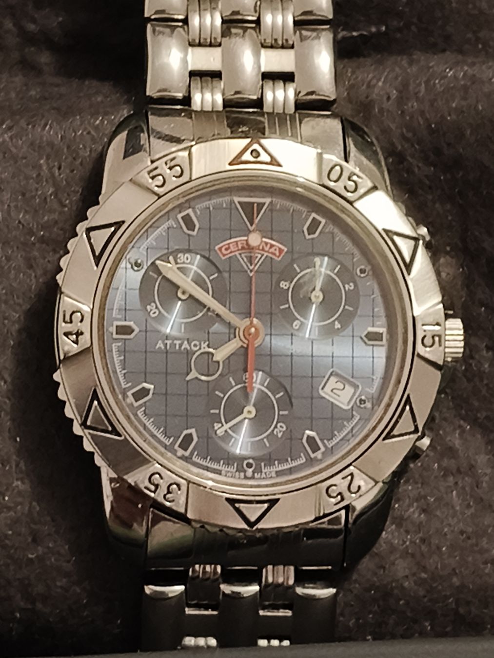 Certina Montres: Certina "Attack"-Chronograph, neuwertig mit Box – Neuf (Voir description) à Glattbrugg par Vintagetime-Ch